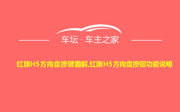 红旗H5方向盘按键图解,红旗H5方向盘按钮功能说明