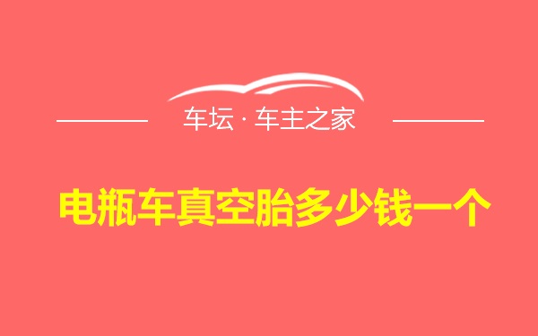 电瓶车真空胎多少钱一个