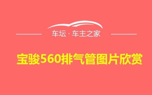 宝骏560排气管图片欣赏