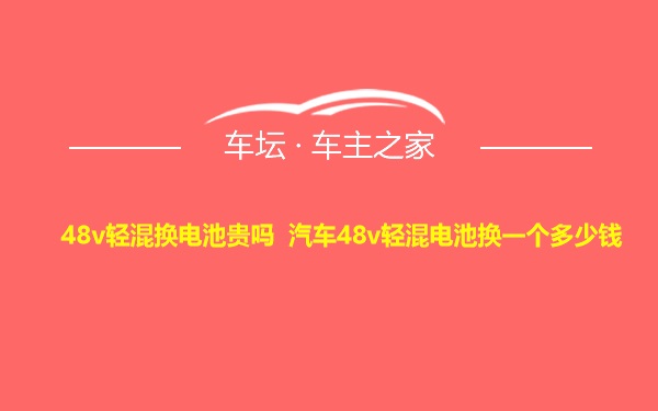 48v轻混换电池贵吗 汽车48v轻混电池换一个多少钱