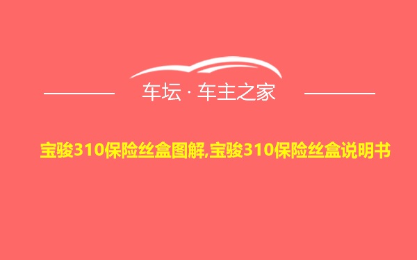 宝骏310保险丝盒图解,宝骏310保险丝盒说明书