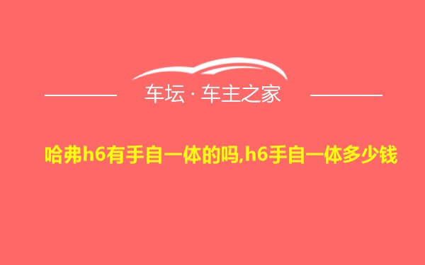 哈弗h6有手自一体的吗,h6手自一体多少钱