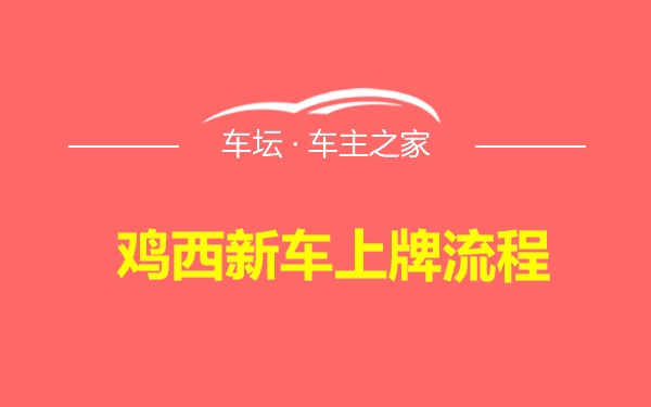 鸡西新车上牌流程