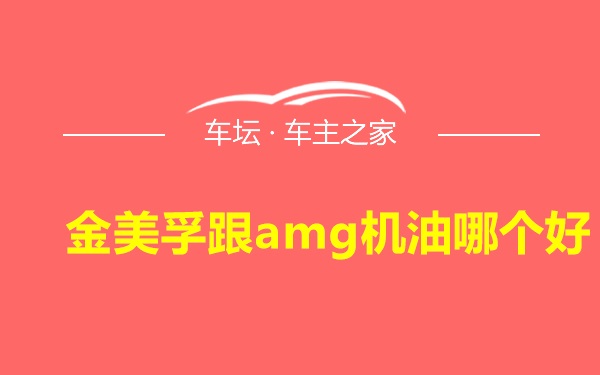 金美孚跟amg机油哪个好