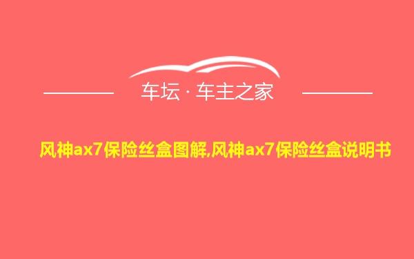 风神ax7保险丝盒图解,风神ax7保险丝盒说明书