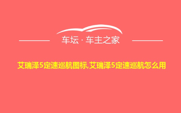 艾瑞泽5定速巡航图标,艾瑞泽5定速巡航怎么用