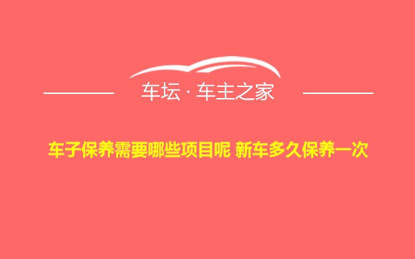 车子保养需要哪些项目呢 新车多久保养一次