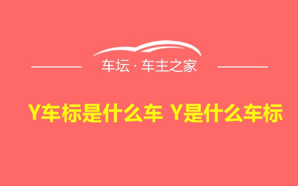 Y车标是什么车 Y是什么车标