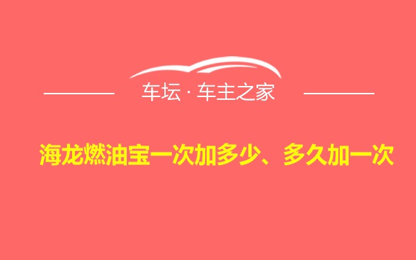 海龙燃油宝一次加多少、多久加一次