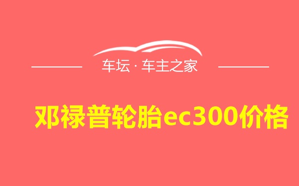 邓禄普轮胎ec300价格