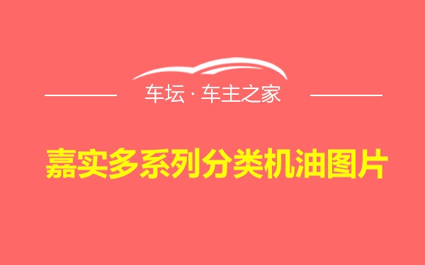 嘉实多系列分类机油图片