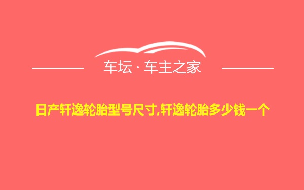 日产轩逸轮胎型号尺寸,轩逸轮胎多少钱一个