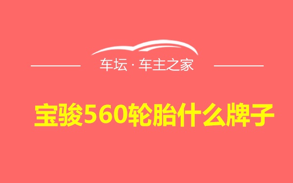 宝骏560轮胎什么牌子