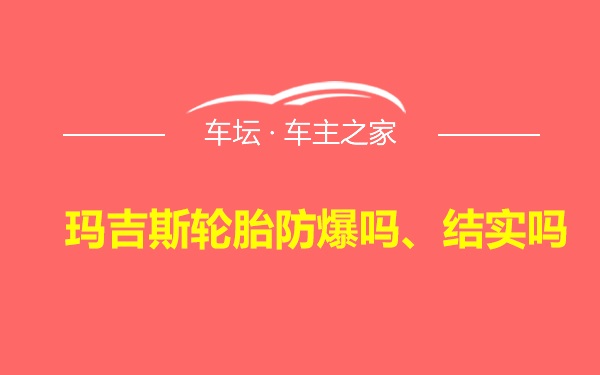 玛吉斯轮胎防爆吗、结实吗