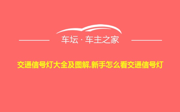 交通信号灯大全及图解,新手怎么看交通信号灯