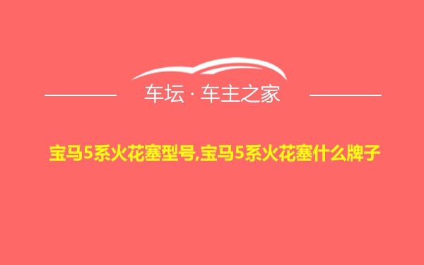 宝马5系火花塞型号,宝马5系火花塞什么牌子