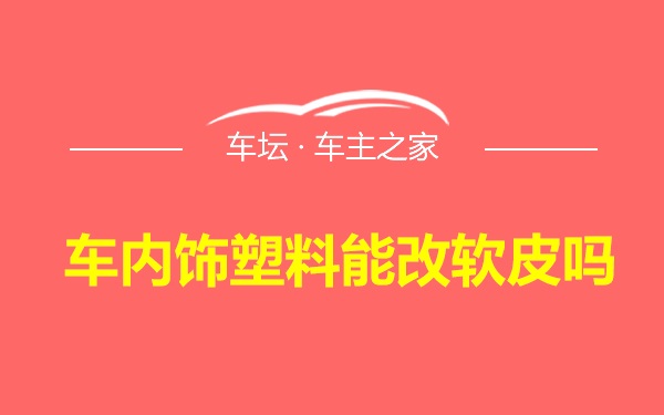 车内饰塑料能改软皮吗