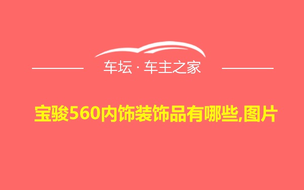 宝骏560内饰装饰品有哪些,图片