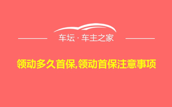 领动多久首保,领动首保注意事项