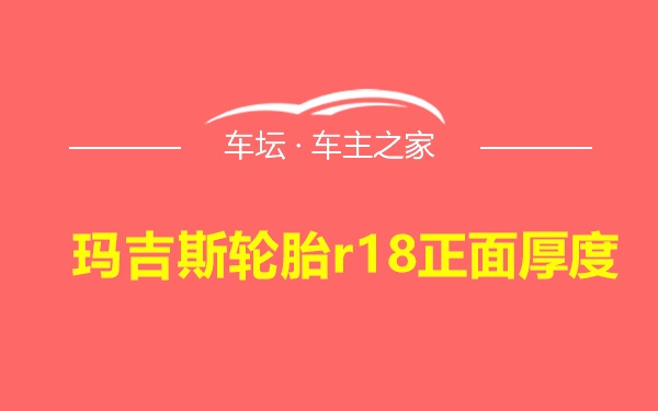 玛吉斯轮胎r18正面厚度