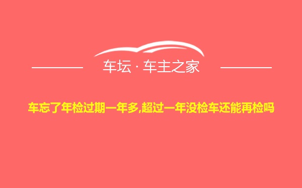 车忘了年检过期一年多,超过一年没检车还能再检吗