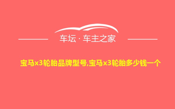 宝马x3轮胎品牌型号,宝马x3轮胎多少钱一个