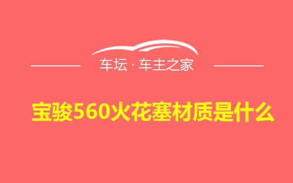 宝骏560火花塞材质是什么