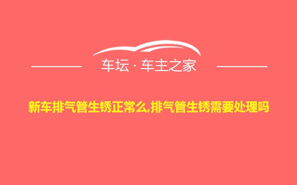 新车排气管生锈正常么,排气管生锈需要处理吗