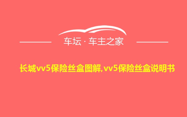 长城vv5保险丝盒图解,vv5保险丝盒说明书