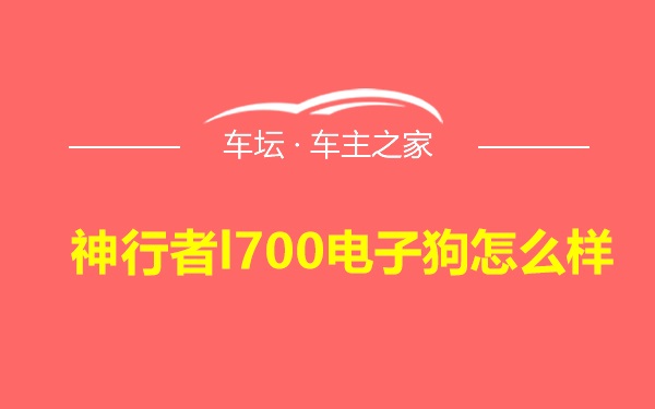 神行者l700电子狗怎么样