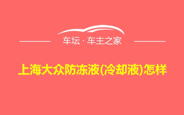 上海大众防冻液(冷却液)怎样