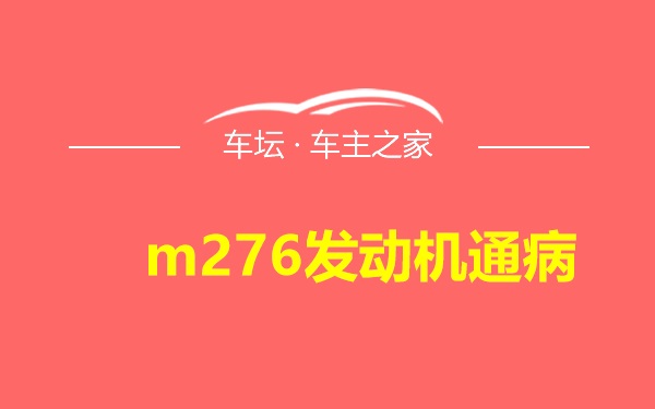 m276发动机通病