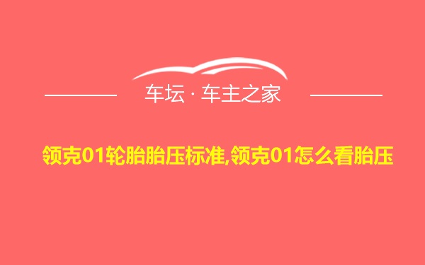 领克01轮胎胎压标准,领克01怎么看胎压