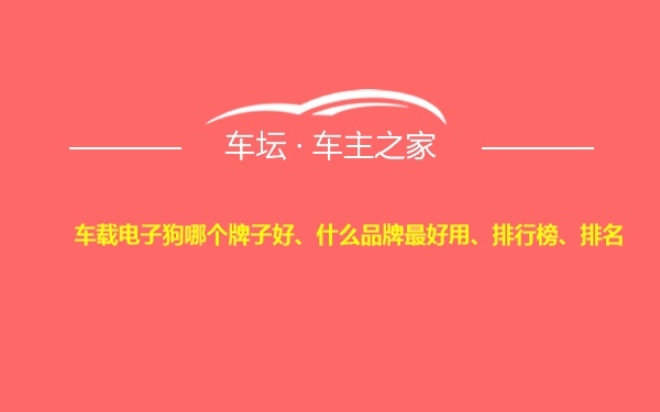 车载电子狗哪个牌子好、什么品牌最好用、排行榜、排名