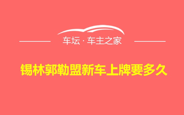 锡林郭勒盟新车上牌要多久