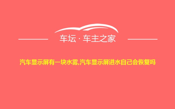 汽车显示屏有一块水雾,汽车显示屏进水自己会恢复吗