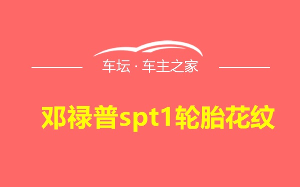 邓禄普spt1轮胎花纹