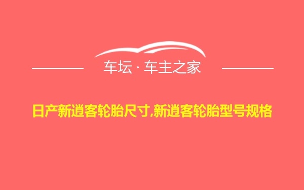 日产新逍客轮胎尺寸,新逍客轮胎型号规格