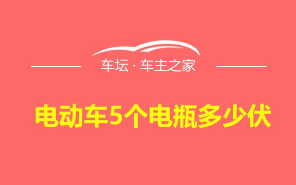 电动车5个电瓶多少伏