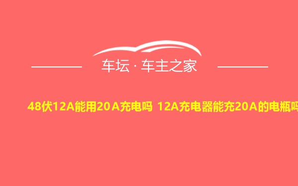 48伏12A能用20A充电吗 12A充电器能充20A的电瓶吗