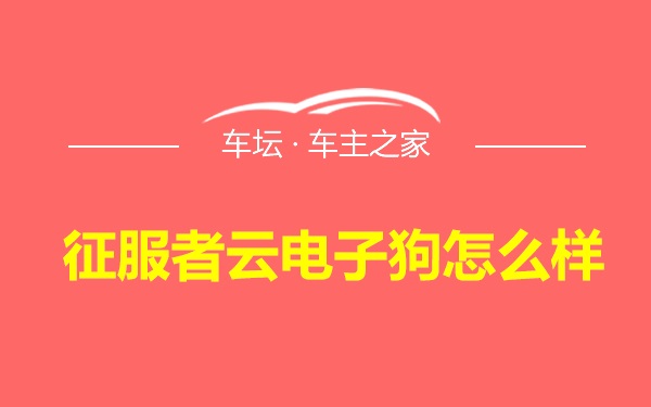 征服者云电子狗怎么样