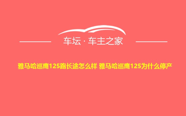 雅马哈巡鹰125跑长途怎么样 雅马哈巡鹰125为什么停产