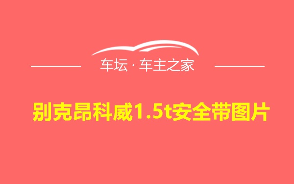 别克昂科威1.5t安全带图片