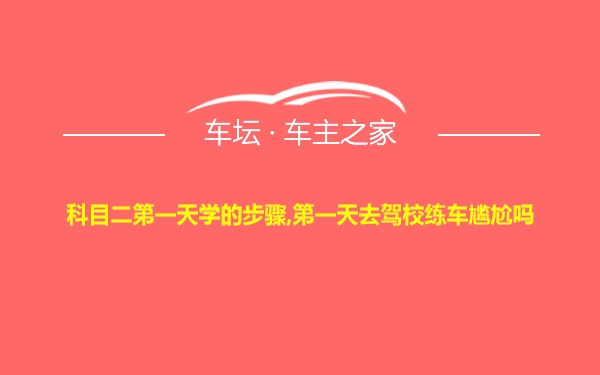 科目二第一天学的步骤,第一天去驾校练车尴尬吗