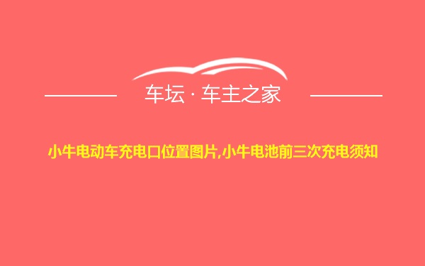 小牛电动车充电口位置图片,小牛电池前三次充电须知