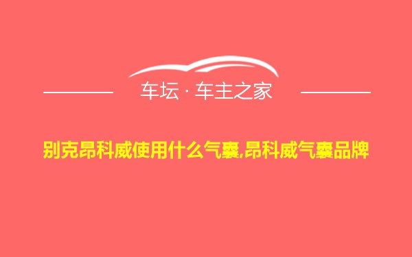 别克昂科威使用什么气囊,昂科威气囊品牌