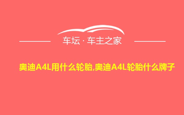 奥迪A4L用什么轮胎,奥迪A4L轮胎什么牌子