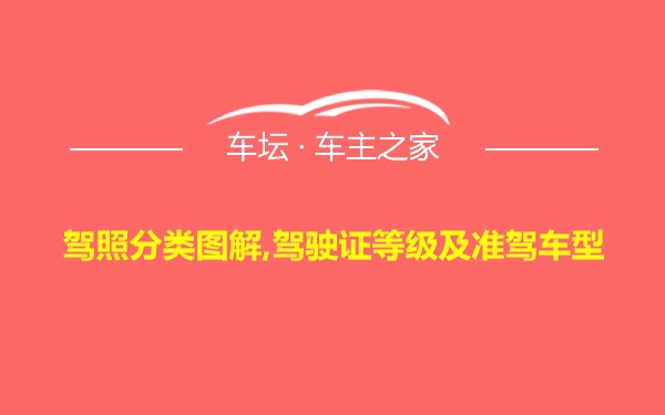 驾照分类图解,驾驶证等级及准驾车型