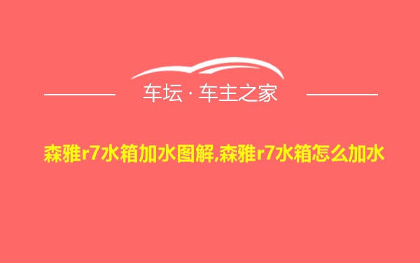 森雅r7水箱加水图解,森雅r7水箱怎么加水