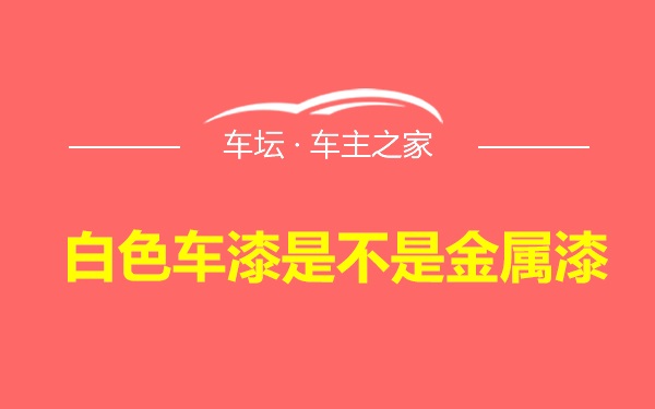 白色车漆是不是金属漆